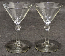 Load image into Gallery viewer, 2 Stardust Clear Champagne / Sherbet Glasses by Libby Glass Co.