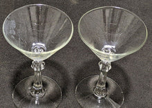 Load image into Gallery viewer, 2 Stardust Clear Champagne / Sherbet Glasses by Libby Glass Co.