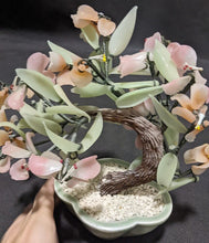 Load image into Gallery viewer, Decorative Green & Pink Stone Floral Cherry Blossom Tree Table Decoration