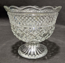 Load image into Gallery viewer, Vintage Pressed Glass Pedestal Compote / Centerpiece Bowl