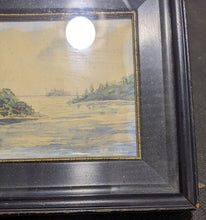 Load image into Gallery viewer, Small Framed Watercolour - Looking Out To Sea - 8"x6"