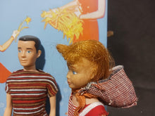 Load image into Gallery viewer, 1964 Double Barbie and Skipper Doll Case with Barbie, Ken and Skipper Doll Lot