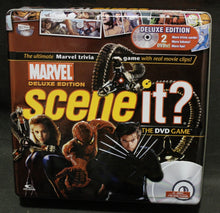 Load image into Gallery viewer, Marvel Deluxe Edition Scene It? DVD Game Complete in Open Box