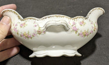 Load image into Gallery viewer, MZ Austria Porcelain - Czechoslovakia - Bridal Rose Double Spout Gravy Boat