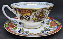 Load image into Gallery viewer, ROYAL WORCESTER Bone China Diamond Jubilee Tea Cup & Saucer - In Box