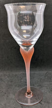Load image into Gallery viewer, 1980's MIKASA Sea Mist Coral Frosted Stemware Crystal Water Goblet