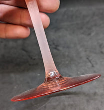 Load image into Gallery viewer, 1980's MIKASA Sea Mist Coral Frosted Stemware Crystal Water Goblet