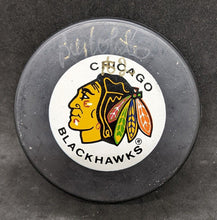 Load image into Gallery viewer, Chicago Blackhawks Hockey Puck Autographed by Bill White