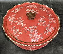 Load image into Gallery viewer, Temptation by Tara - Floral Lace - Red - Lidded Round Casserole & Bowl Set