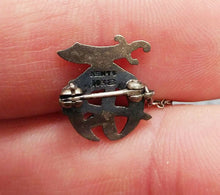 Load image into Gallery viewer, Kent 10KT-14KT Sword & Moon Crescent Chained Brooches