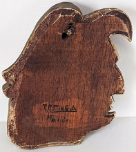 Load image into Gallery viewer, Vintage Wood Carving by Mexican Artist R.R. Pineda