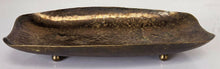 Load image into Gallery viewer, Vintage Brass Hammered Footed Tray - Made in England