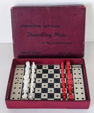 Load image into Gallery viewer, Staunton Pattern Traveling Chess Playing Field - Made in England