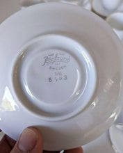 Load image into Gallery viewer, Set of 12 Rorstrand - Sweden - Gold Rimmed & Ribbed Demitasse Cups & Saucers