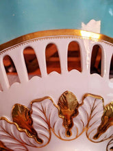 Load image into Gallery viewer, Davenport, Longport Staffordshire, Pedestal Compote Bowl - Teal & Gold - AS IS