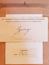 Load image into Gallery viewer, Antique Framed Print - Prince George of Cumberland - 1831 - Fisher Son & Co.