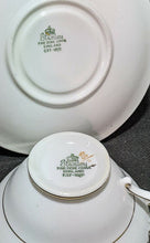 Load image into Gallery viewer, Stanley Fine Bone China Tea Cup & Saucer - Gold Scroll & Flower Detail on White