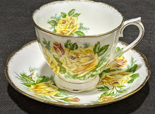 Load image into Gallery viewer, ROYAL ALBERT Bone China Tea Cup & Saucer - Yellow - "Tea Rose"