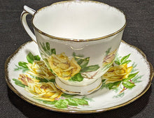 Load image into Gallery viewer, ROYAL ALBERT Bone China Tea Cup & Saucer - Yellow - "Tea Rose"