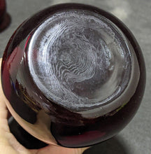 Load image into Gallery viewer, Vintage Cranberry Glass Decanter With 4 Stemless Glasses