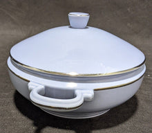 Load image into Gallery viewer, Blue With Platinum Rim Small Lidded Tureen by Johann Haviland