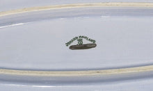 Load image into Gallery viewer, Blue With Platinum Rim Oval Fish Serving Platter by Johann Haviland