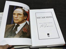 Load image into Gallery viewer, Memoirs – By Pierre Elliot Trudeau – Autographed – With Stamps
