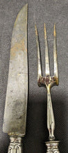 Load image into Gallery viewer, Silver Plate Handle Carving Fork & Knife Set - Believe To Be Christofle