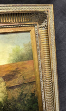 Load image into Gallery viewer, Large Original Artwork - Oil on Canvas - Man on Horse, Woman & Dog