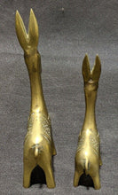 Load image into Gallery viewer, 2 Vintage Brass Llama Figurines - 7" & 5.5"