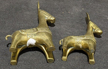 Load image into Gallery viewer, 2 Vintage Brass Llama Figurines - 7" & 5.5"