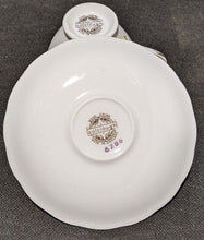 Load image into Gallery viewer, Colclough Bone China Tea Cup & Saucer -- Golden Floral Sprig Design