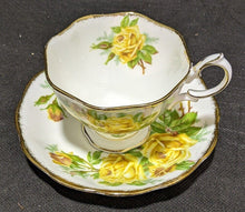 Load image into Gallery viewer, Royal Albert Bone China 3 Pc. Dessert Set - Tea Rose - Yellow