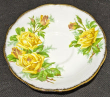 Load image into Gallery viewer, Royal Albert Bone China 3 Pc. Dessert Set - Tea Rose - Yellow