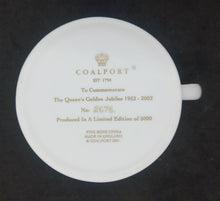 Load image into Gallery viewer, 2002 To Commemorate Queen's Golden Jubilee Liberty Coalport Fine Bone China Mug