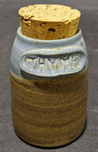 Load image into Gallery viewer, 6 Pc. Earth Tone Blue & Brown Pottery Spice Jar Set