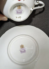 Load image into Gallery viewer, PARAGON Bone China Tea Cup & Saucer - Blue & Gold - Fruit Bouquet in Bowl