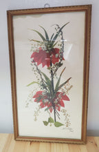 Load image into Gallery viewer, Antique Framed Flower Print Signed