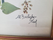 Load image into Gallery viewer, Antique Framed Flower Print Signed