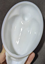 Load image into Gallery viewer, Vintage Westmoreland Milk Glass Covered Butter Dish - Duck on Nest