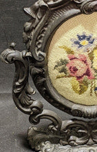 Load image into Gallery viewer, Art Nouveau Dresser Swinging Mirror Frame With Needlepoint Artwork