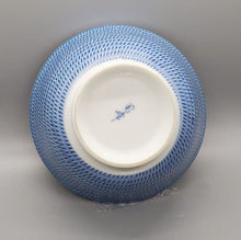 Load image into Gallery viewer, Beautiful Blue Rose Motif Serving Bowl - Maker Unknown