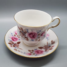 Load image into Gallery viewer, Queen Anne Bone China Tea Cup & Saucer - Rose Border