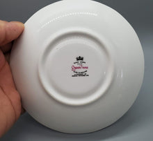 Load image into Gallery viewer, Queen Anne Bone China Tea Cup & Saucer - Rose Border