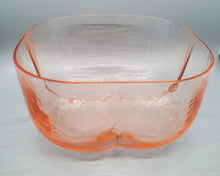 Load image into Gallery viewer, Arte Murano IceT Thin Tangerine Colored Glass Rounded Square Bowl