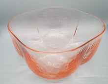 Load image into Gallery viewer, Arte Murano IceT Thin Tangerine Colored Glass Rounded Square Bowl