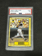 Load image into Gallery viewer, 1987 O-Pee-Chee Barry Bonds PSA Graded cards #320 NM 7