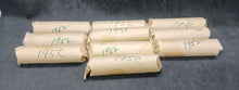 Load image into Gallery viewer, 1952 Canadian Nickel Roll (Canada 5 cent) (40 coins per roll) x 10 Rolls Lot A