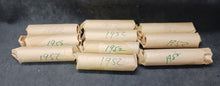 Load image into Gallery viewer, 1952 Canadian Nickel Roll (Canada 5 cent) (40 coins per roll) x 10 Rolls Lot C