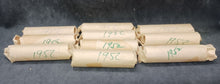 Load image into Gallery viewer, 1952 Canadian Nickel Roll (Canada 5 cent) (40 coins per roll) x 10 Rolls Lot C